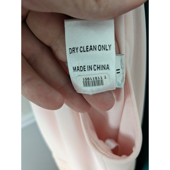 Bill Levkoff #Levkoff Keyhole Neck Chiffon Gown Bridesmaid Maxi Dress Pink 12 - Picture 5 of 12